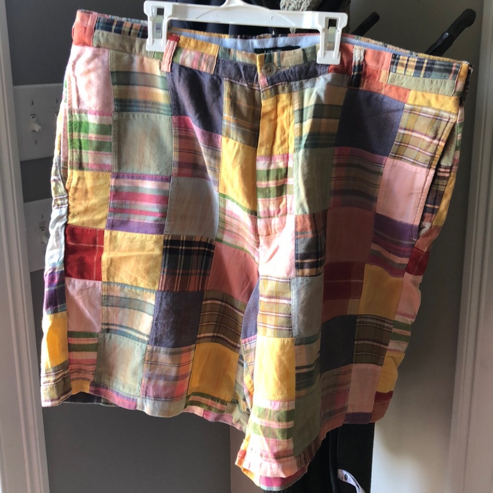 Men’s plaid jcrew shorts size 38